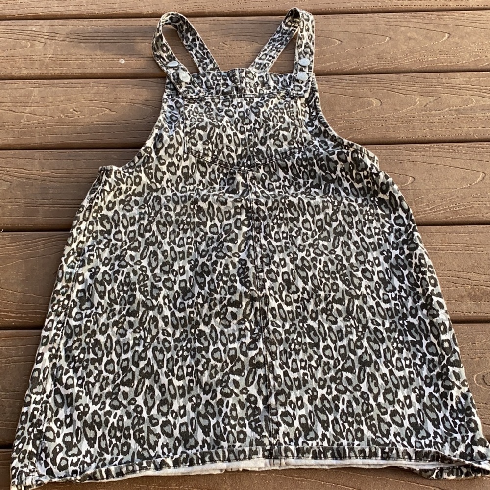 Leopard mini Jean dress